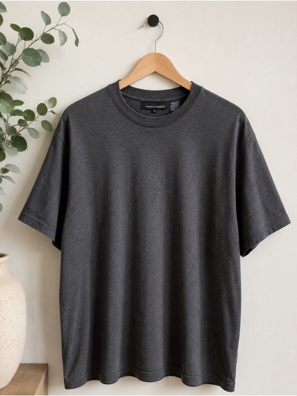 Tricots St. Raphael Men’s XL Gray T-Shirt 100% Mercerized Cotton